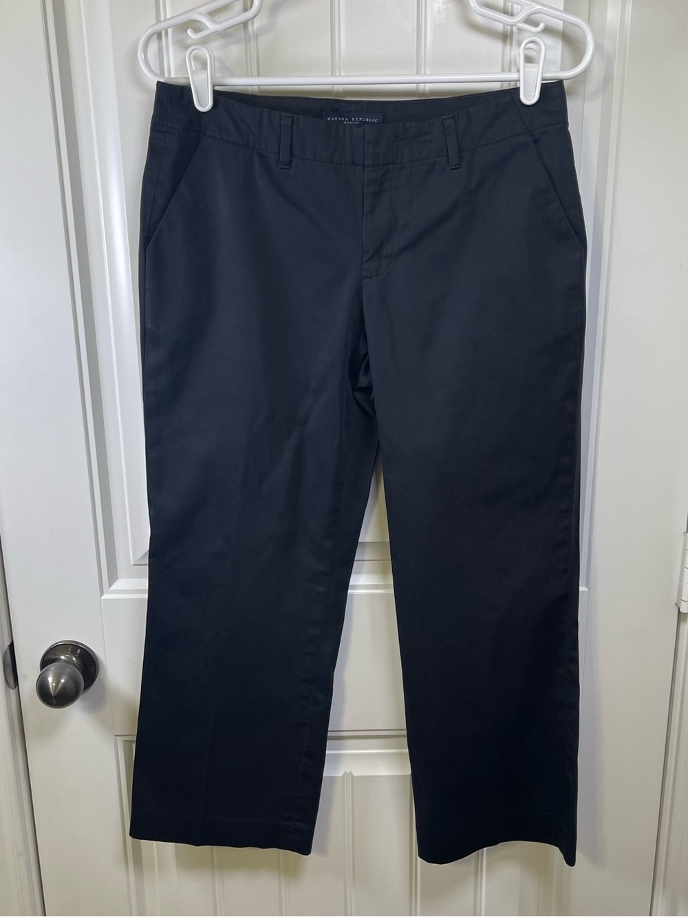 Banana Republic Martin Fit Black Stretch Dress Pants Trousers Women’s Size 4 - Picture 2 of 8
